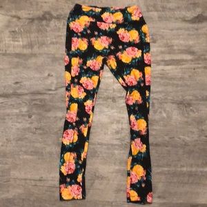 Lularoe Leggings: peonies